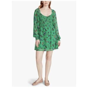 Steve Madden Apparel Women's Color Me Lucky Butterfly Print Dress sz small NWT